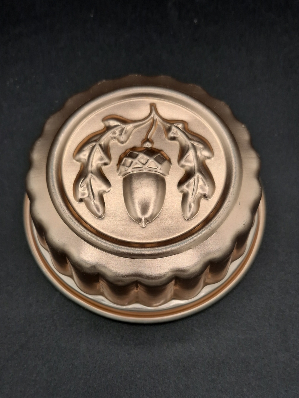 Vintage Decorative Copper-Tone Acorn Mold